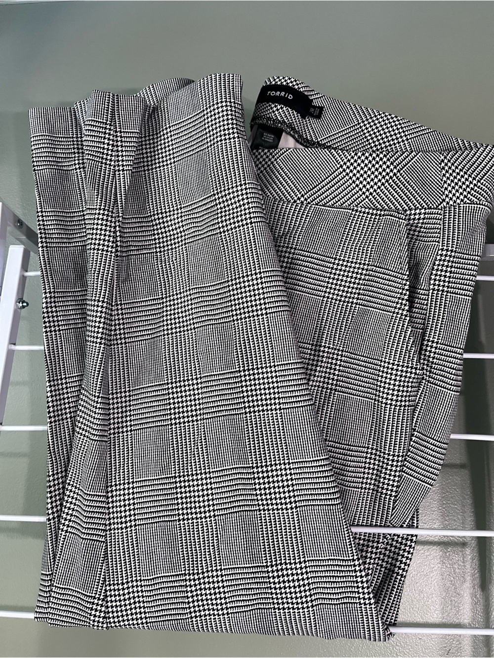 Torrid Black & White Glen Plaid Blazer
